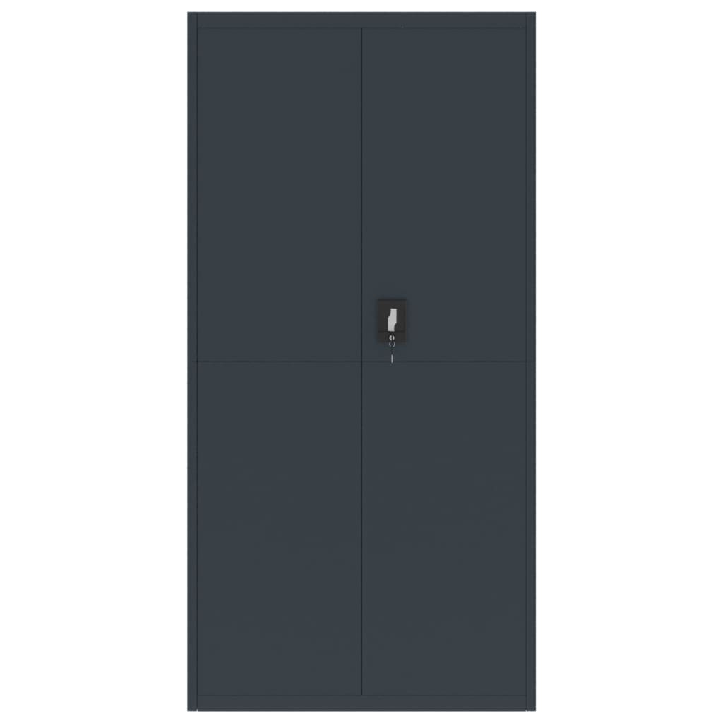 Filing cabinet anthracite 90x40x180 cm steel