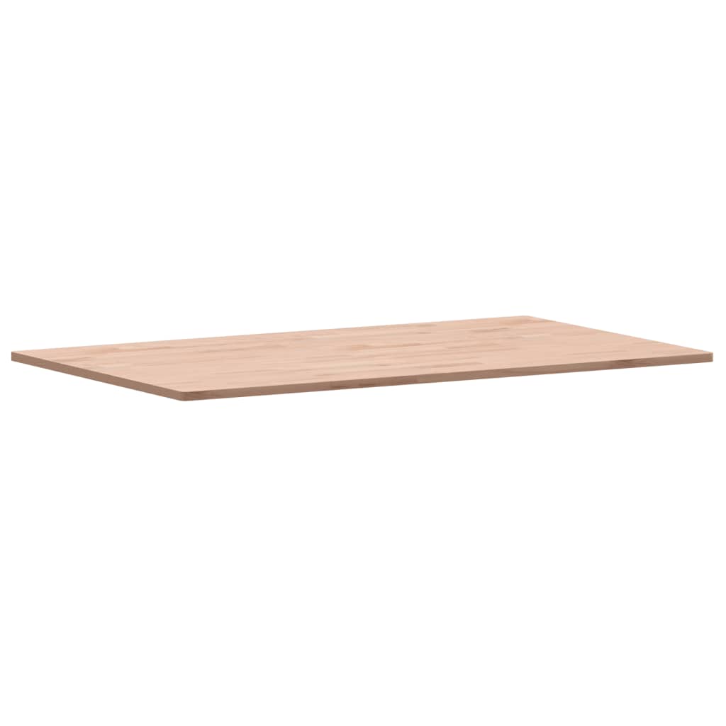 Table top 100x60x1.5 cm rectangular solid beech wood