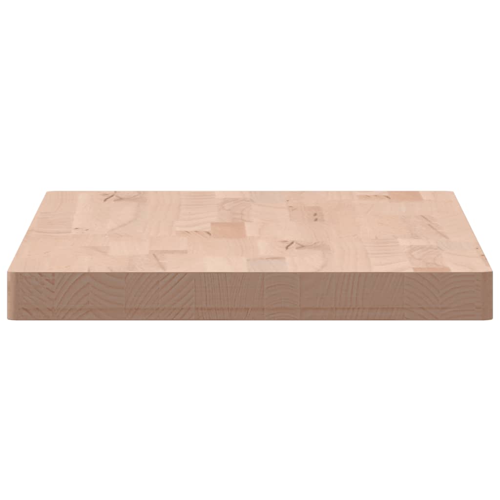 Table top 100x50x4 cm rectangular solid beech wood