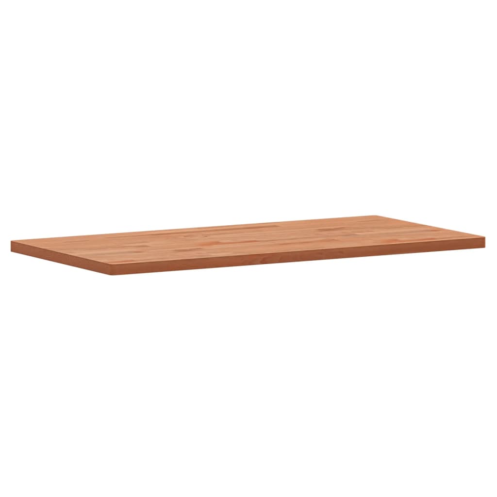 Table top 100x50x2.5 cm rectangular solid beech wood