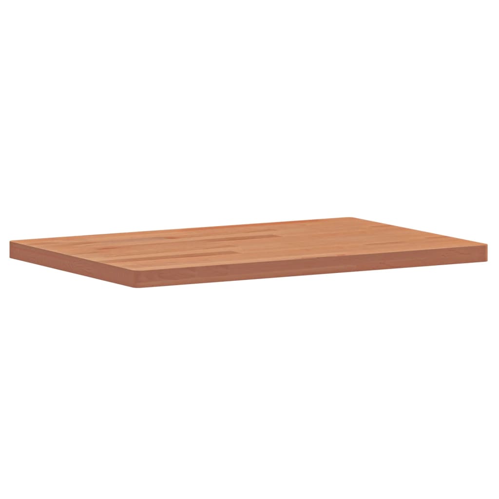 Table top 60x40x2.5 cm rectangular solid beech wood