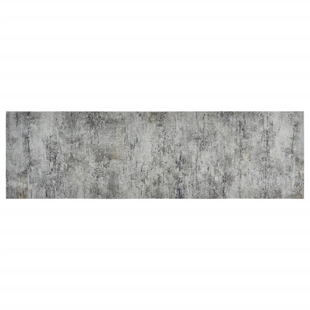 Küchenteppich Waschbar Beton 60x180 cm Samt