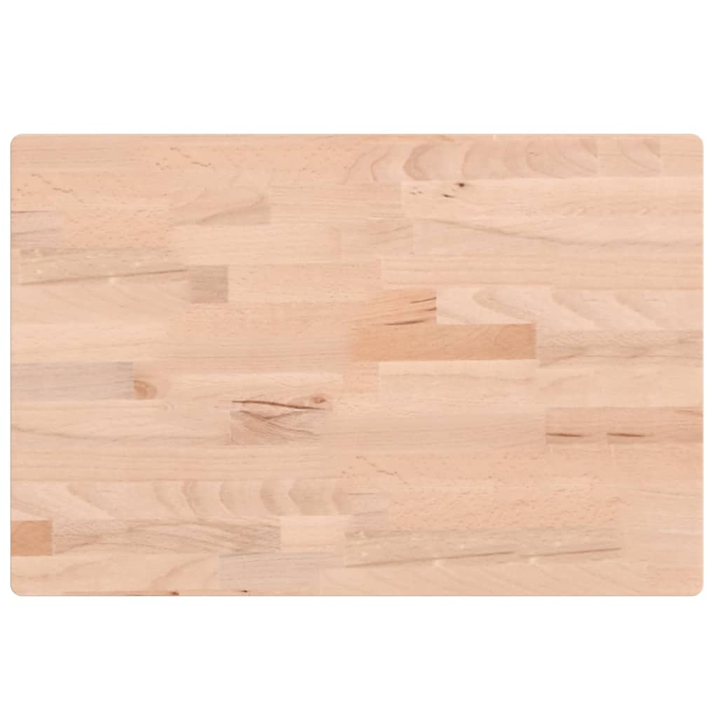 Vanity top 60x40x2.5 cm solid beech wood