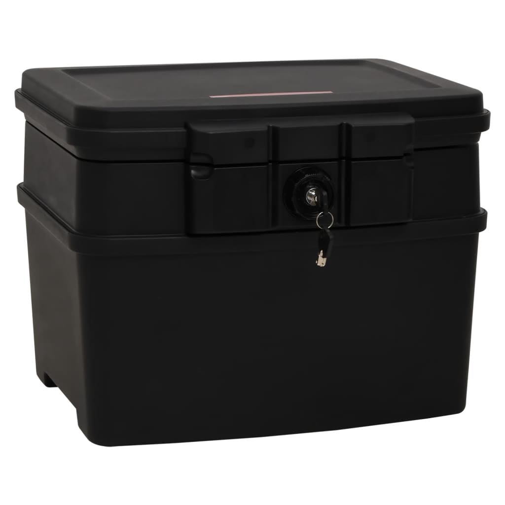 Safe box black 44x37x34 cm polypropylene