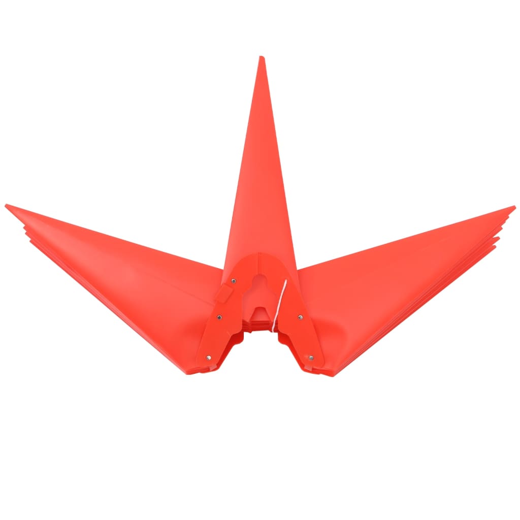 Christmas stars with LEDs 3 pieces. Foldable red 100 cm