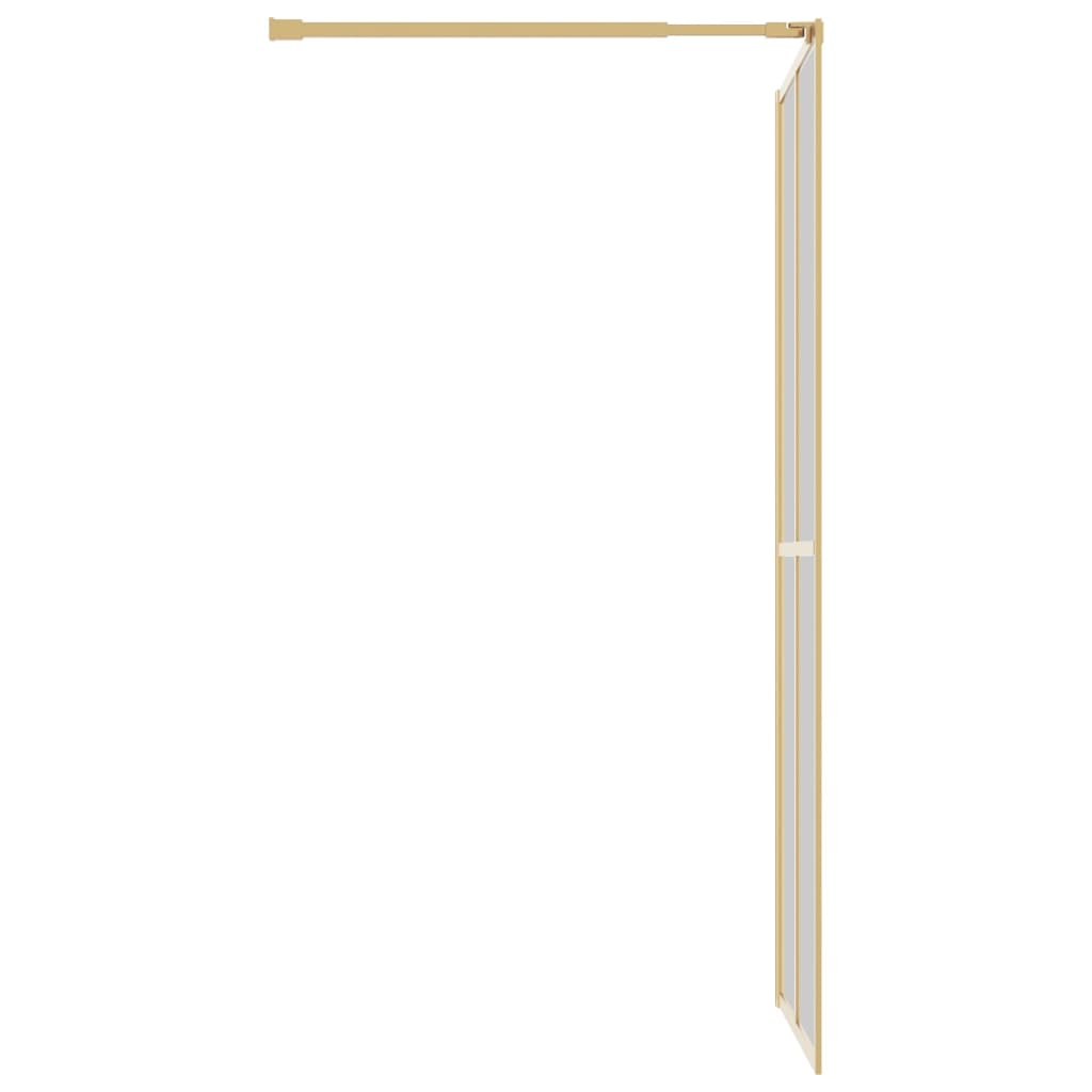 Shower screen for walk-in shower with ESG clear glass Golden 80x195cm