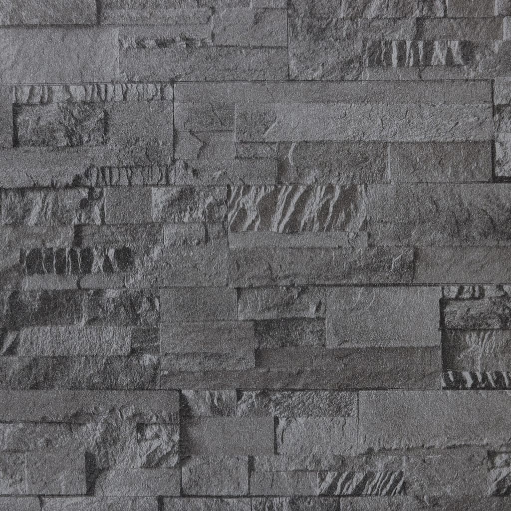 Wallpaper 3D stone look black