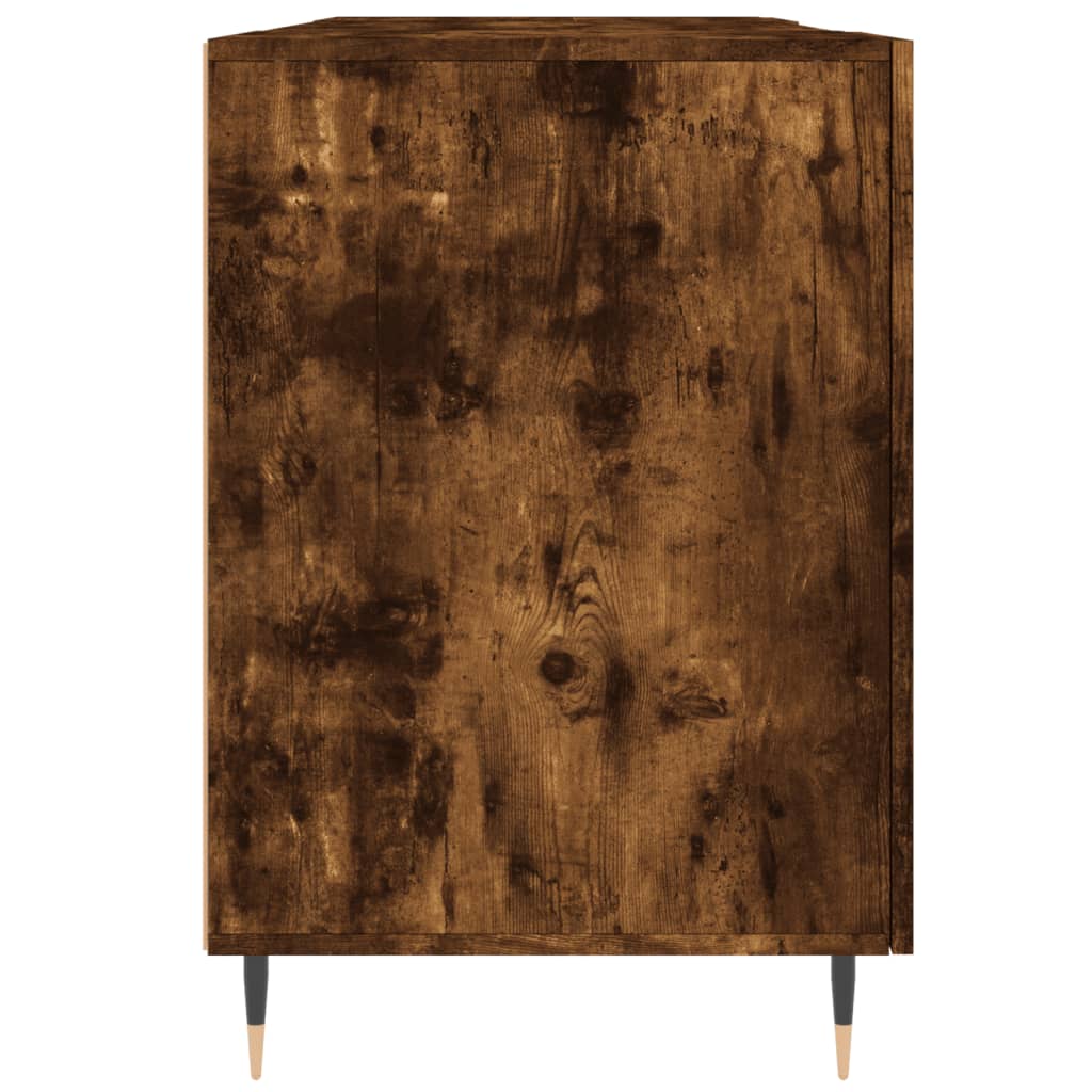 Desk smoked oak 140x50x75 cm wood material