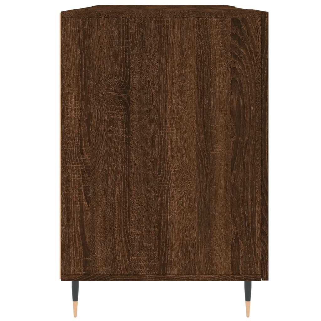 Desk brown oak look 140x50x75 cm wood material