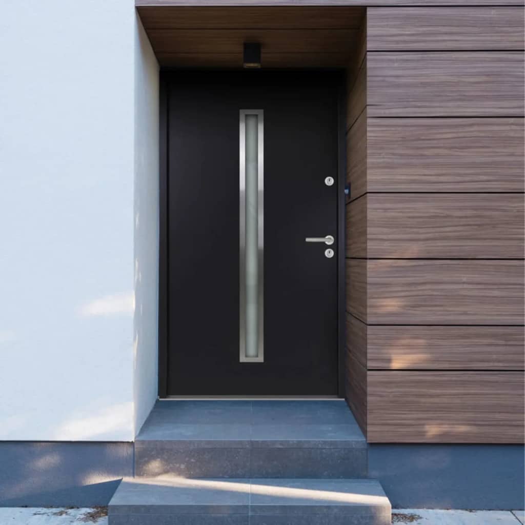 Front door anthracite 110x207.5 cm aluminum