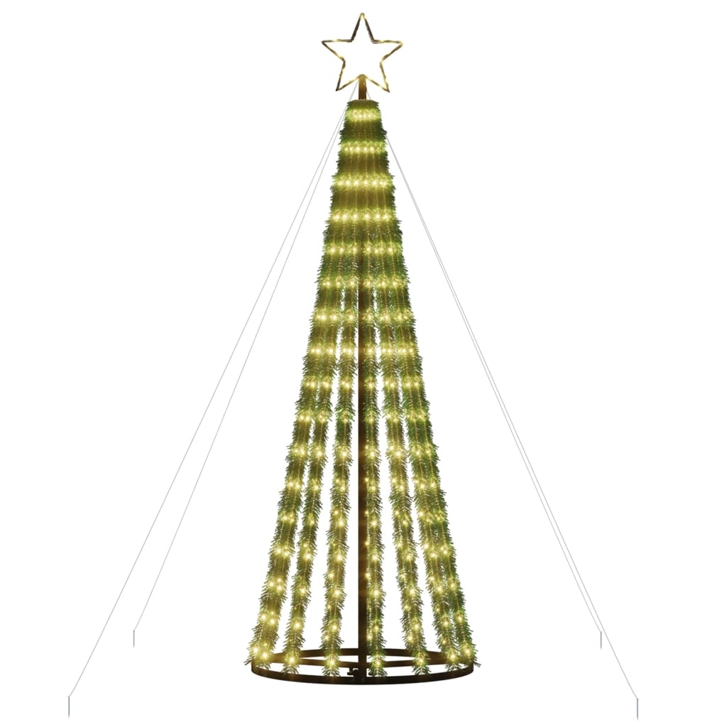Christmas tree cone shape 275 LEDs warm white 180 cm