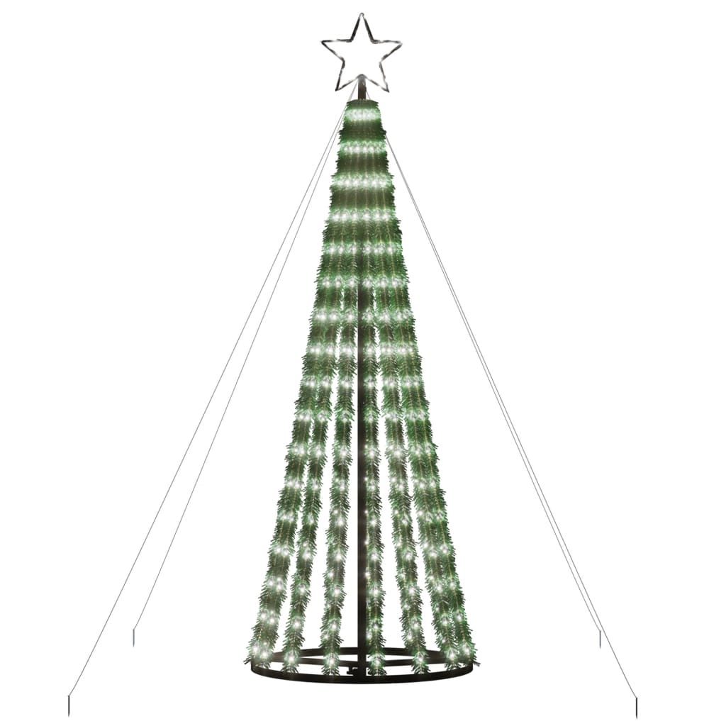 Christmas tree cone shape 275 LEDs cold white 180 cm