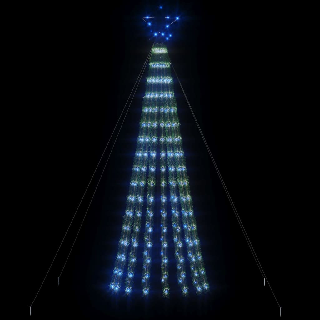 Christmas tree cone shape 275 LEDs blue 180 cm