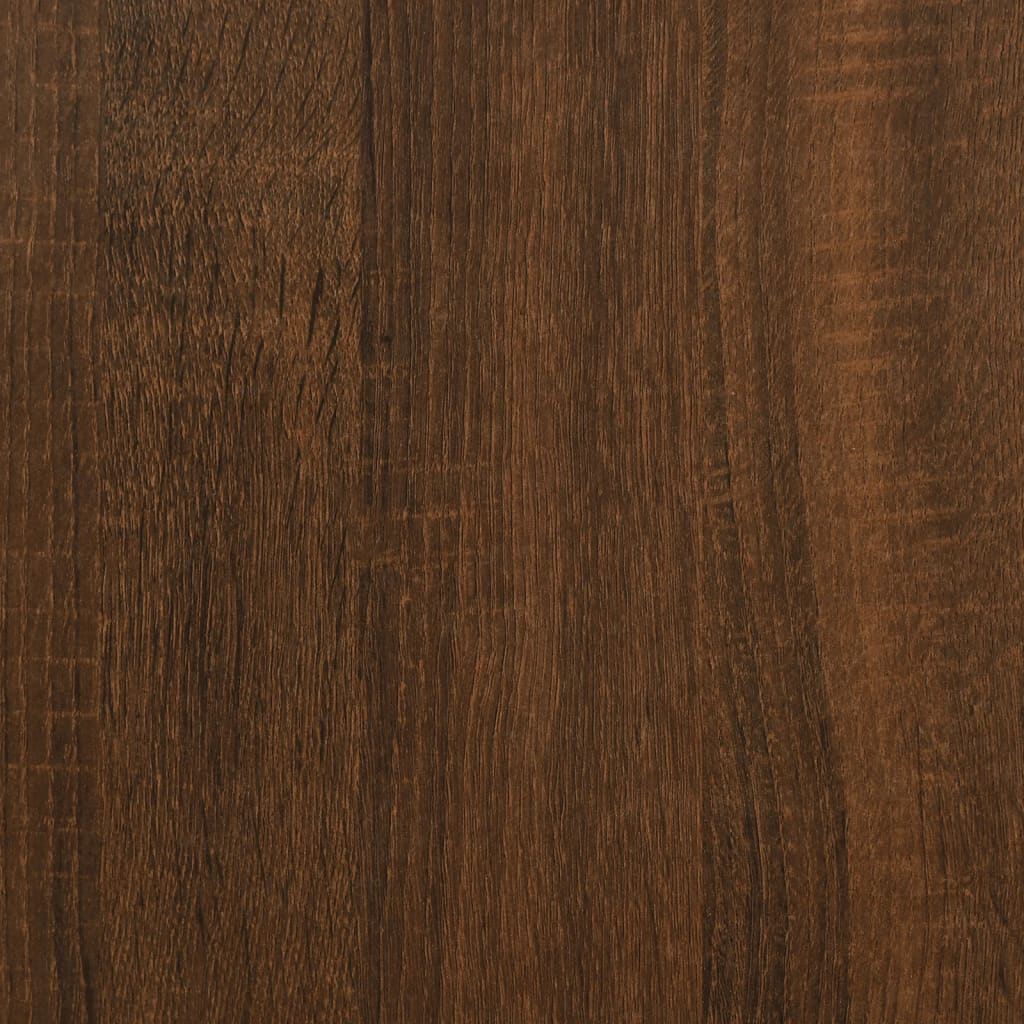 Computer table brown oak look 131x48x75 cm wood material