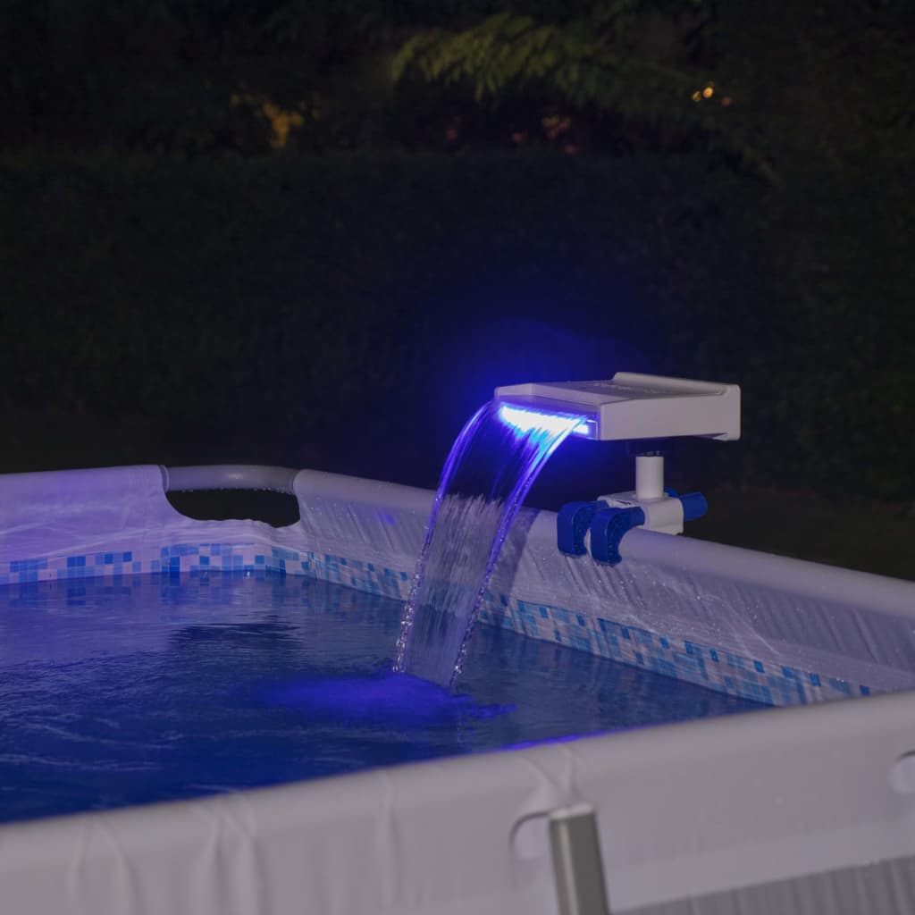 Bestway LED-Wasserfall für Pools Flowclear Beruhigend