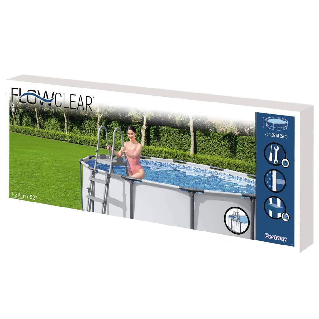 Bestway Pool-Sicherheitsleiter mit 4 Stufen Flowclear 132 cm