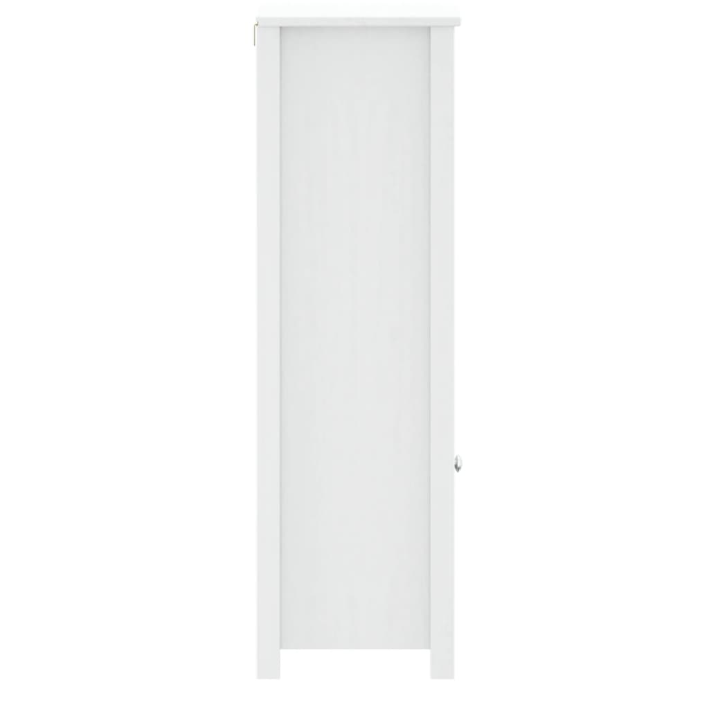 Bathroom cabinet BERG white 40x34x110 cm solid pine wood