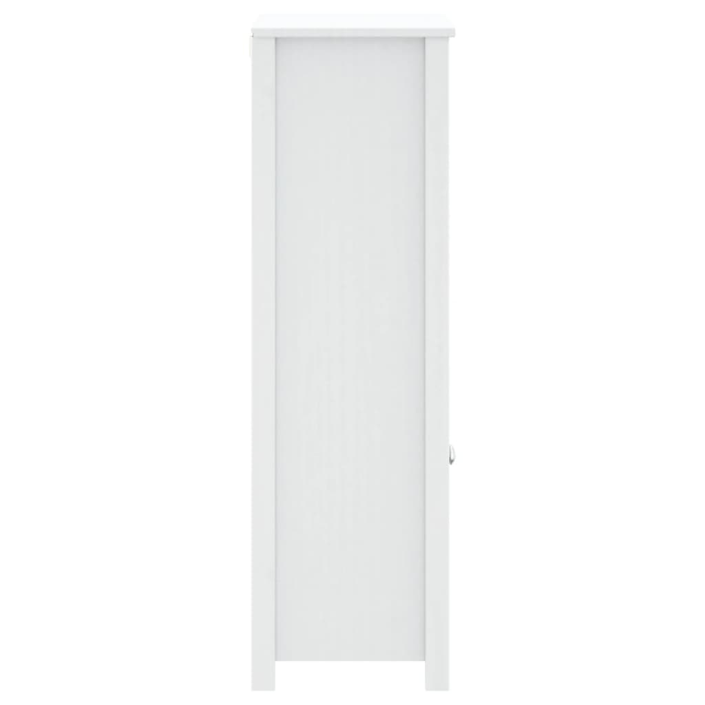 Bathroom cabinet BERG white 69.5x34x110 cm solid pine wood