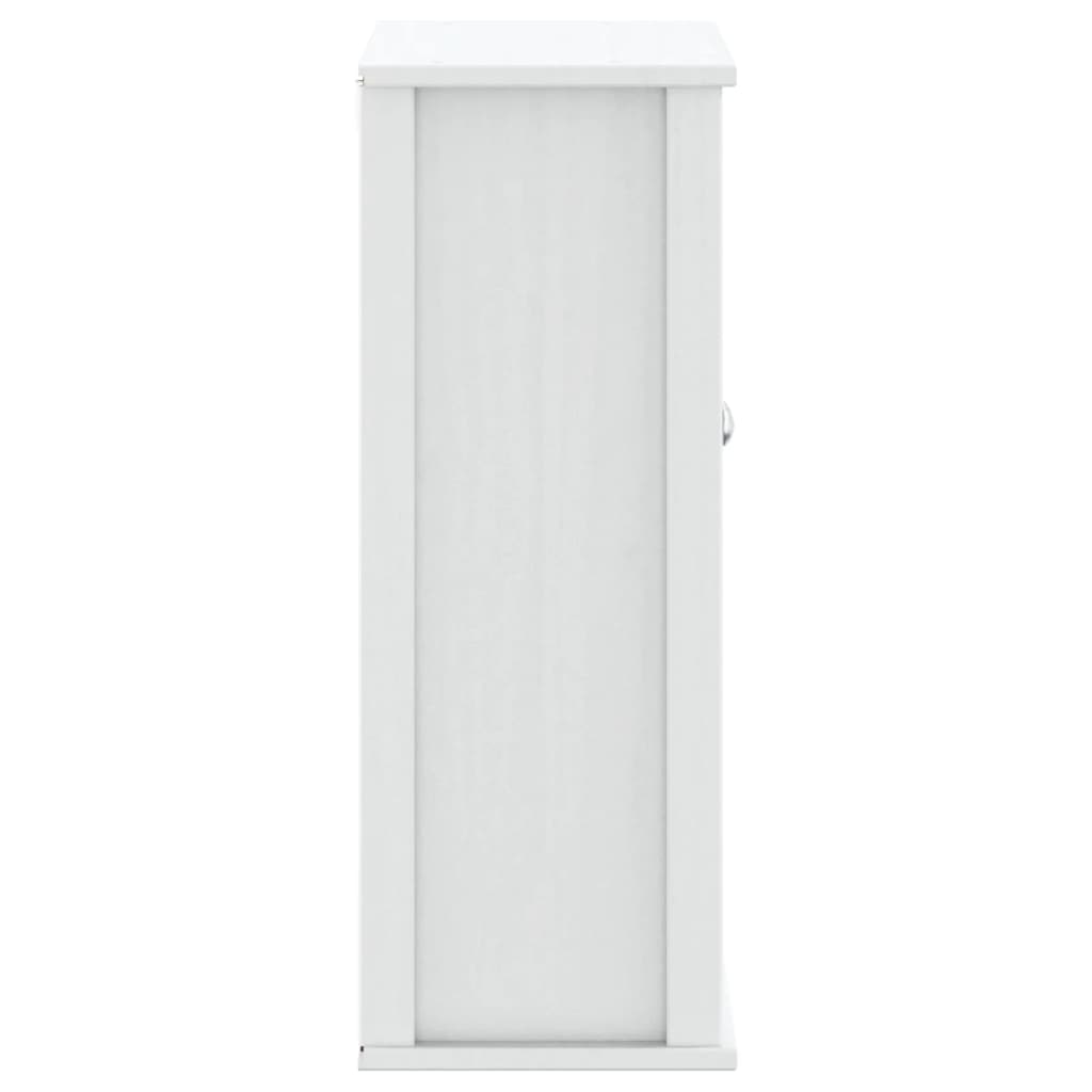 Bathroom wall cabinet BERG white 69.5x27x71.5 cm solid wood