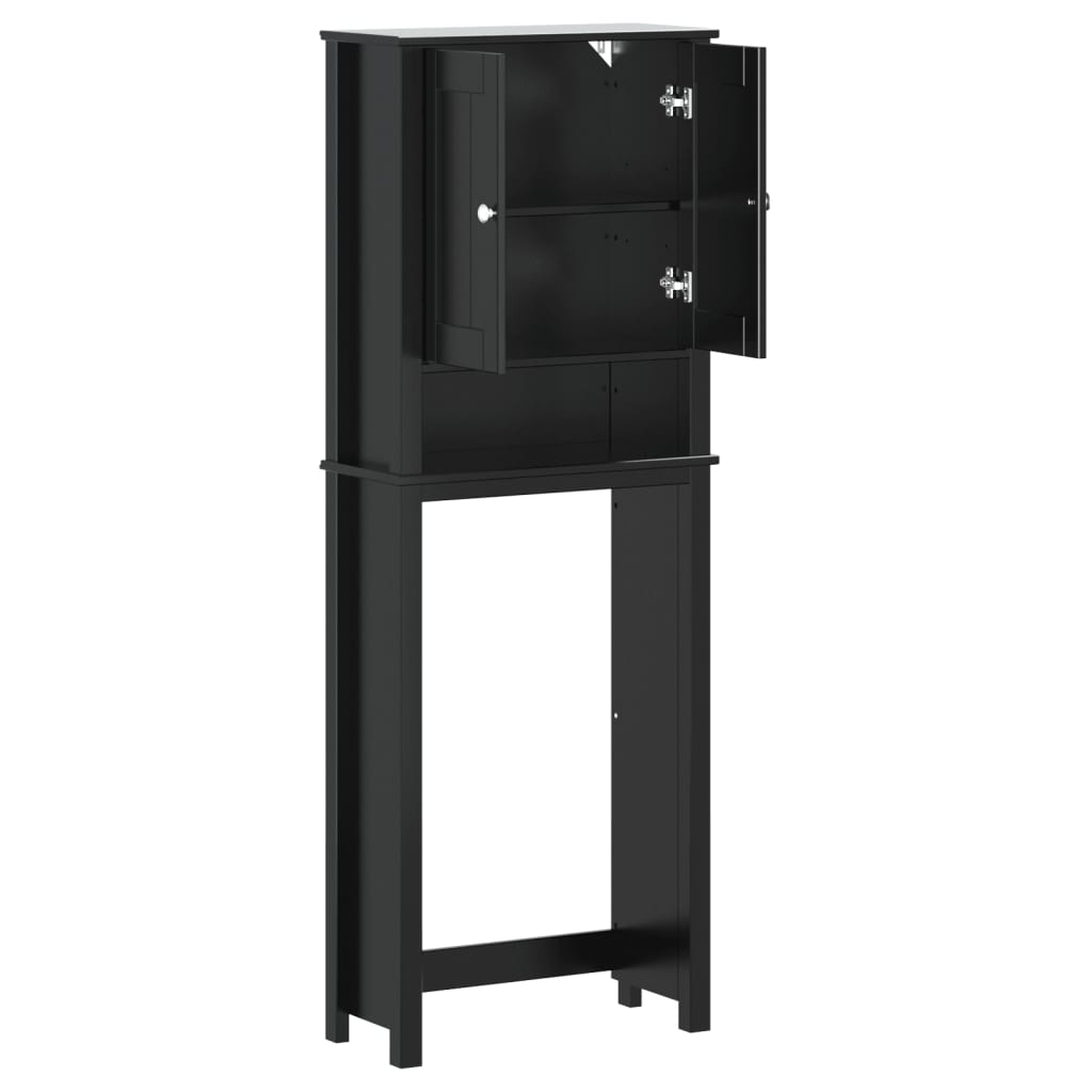 Toilet cabinet BERG black 60x27x164.5 cm solid wood
