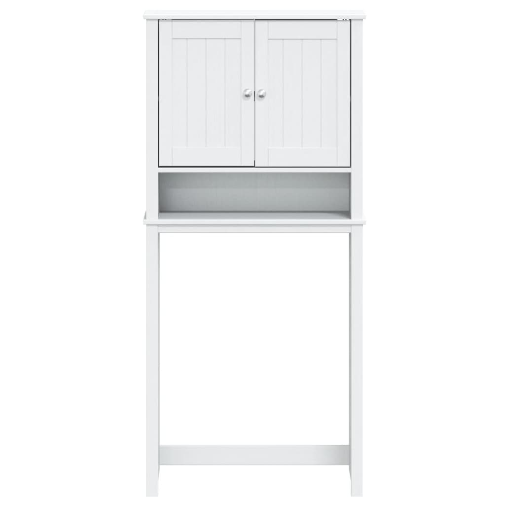Washing machine cabinet BERG white 76x27x164.5 cm solid wood