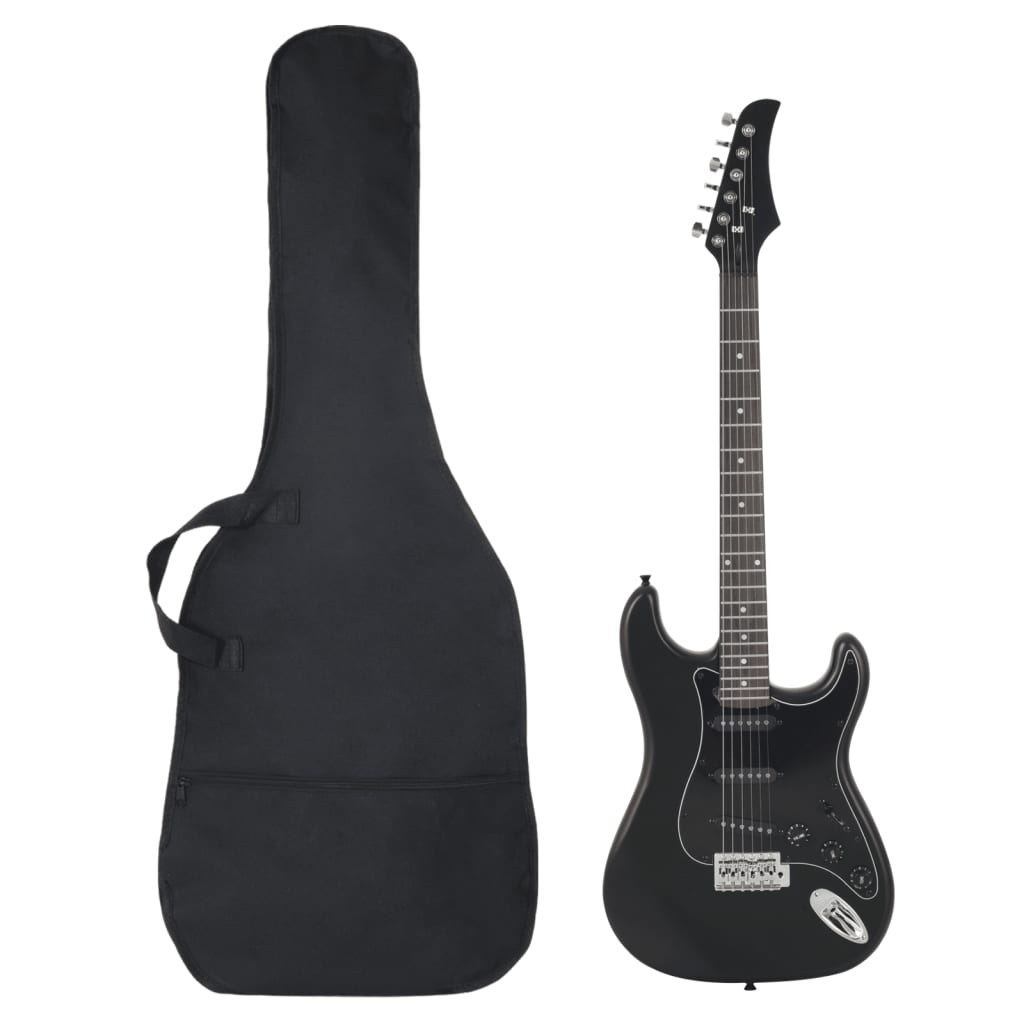 Electric Guitar for Beginners with Bag Black 4/4 39"