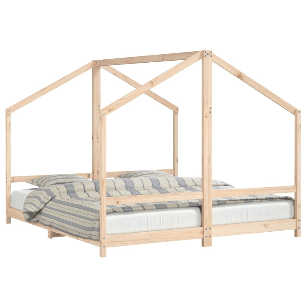 Children's bed 2x(90x200) cm solid pine wood