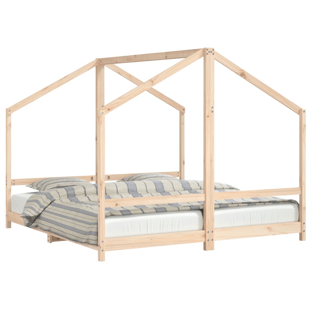 Children's bed 2x(90x190) cm solid pine wood