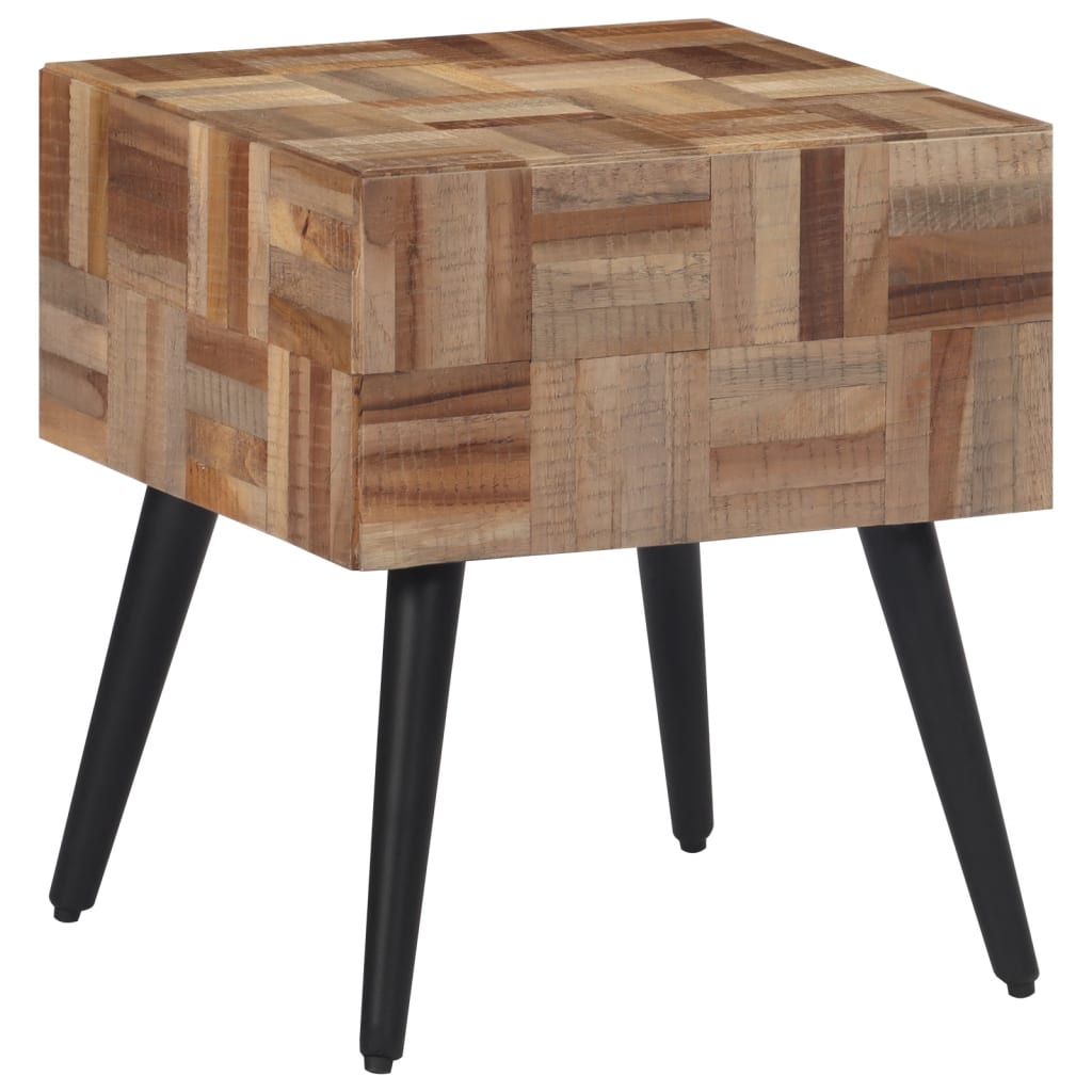 Side table 40x40x45 cm Recycled solid teak wood