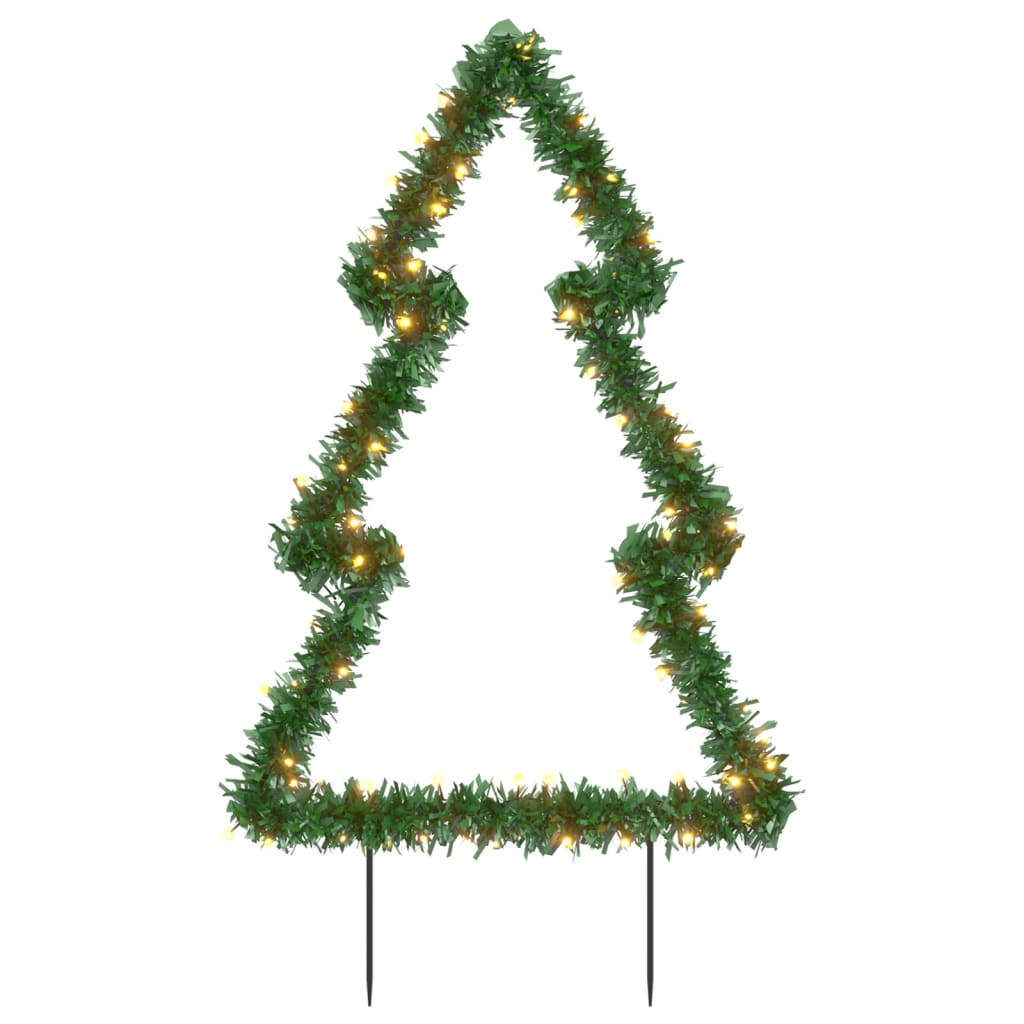 Christmas tree with ground spikes and 80 LEDs 60 cm