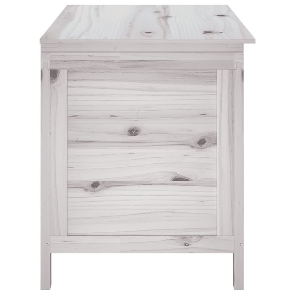 Garden chest white 99x49.5x58.5 cm solid fir wood