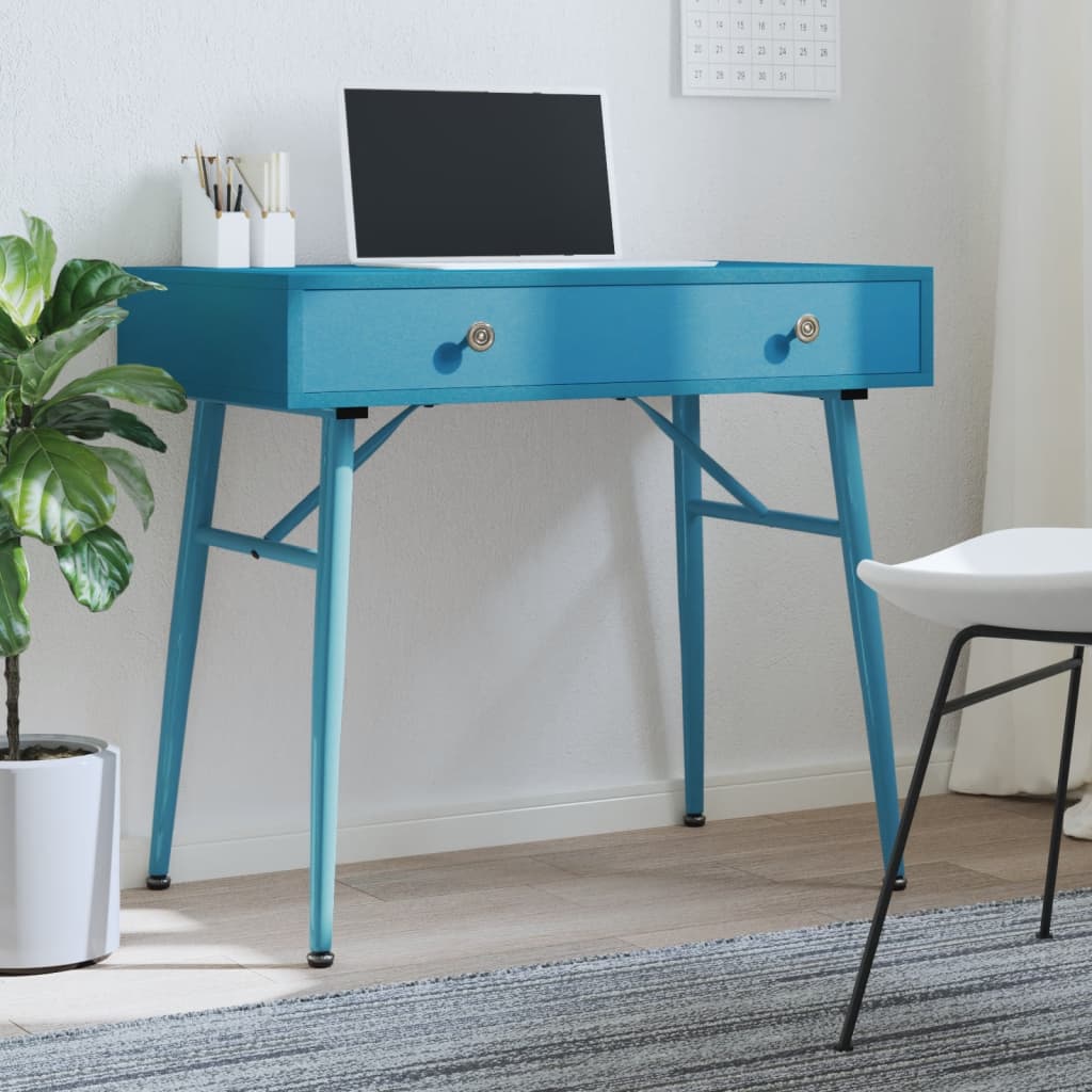 Computertisch mit Schublade Antikgrün 90x50x76,5 cm