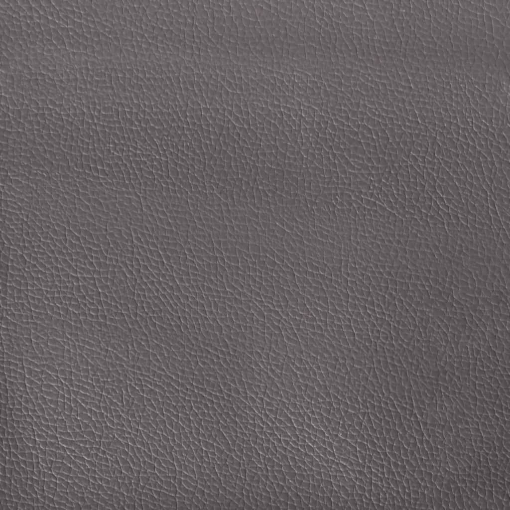 Gray armchair 60 cm faux leather