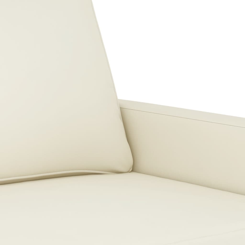 2-Sitzer-Sofa Creme 140 cm Samt