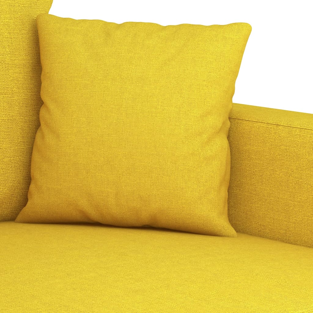 Armchair light yellow 60 cm fabric