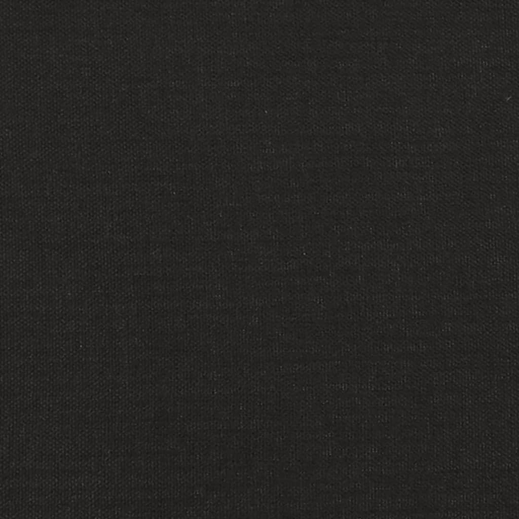 2 seater sofa black 120 cm fabric