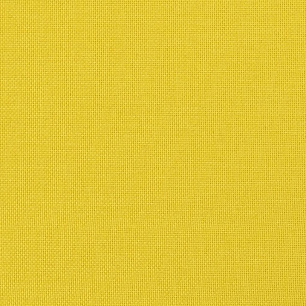 2-seater sofa light yellow 140 cm fabric