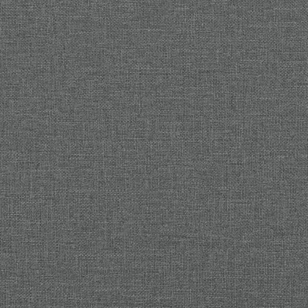 2 seater sofa dark gray 120 cm fabric