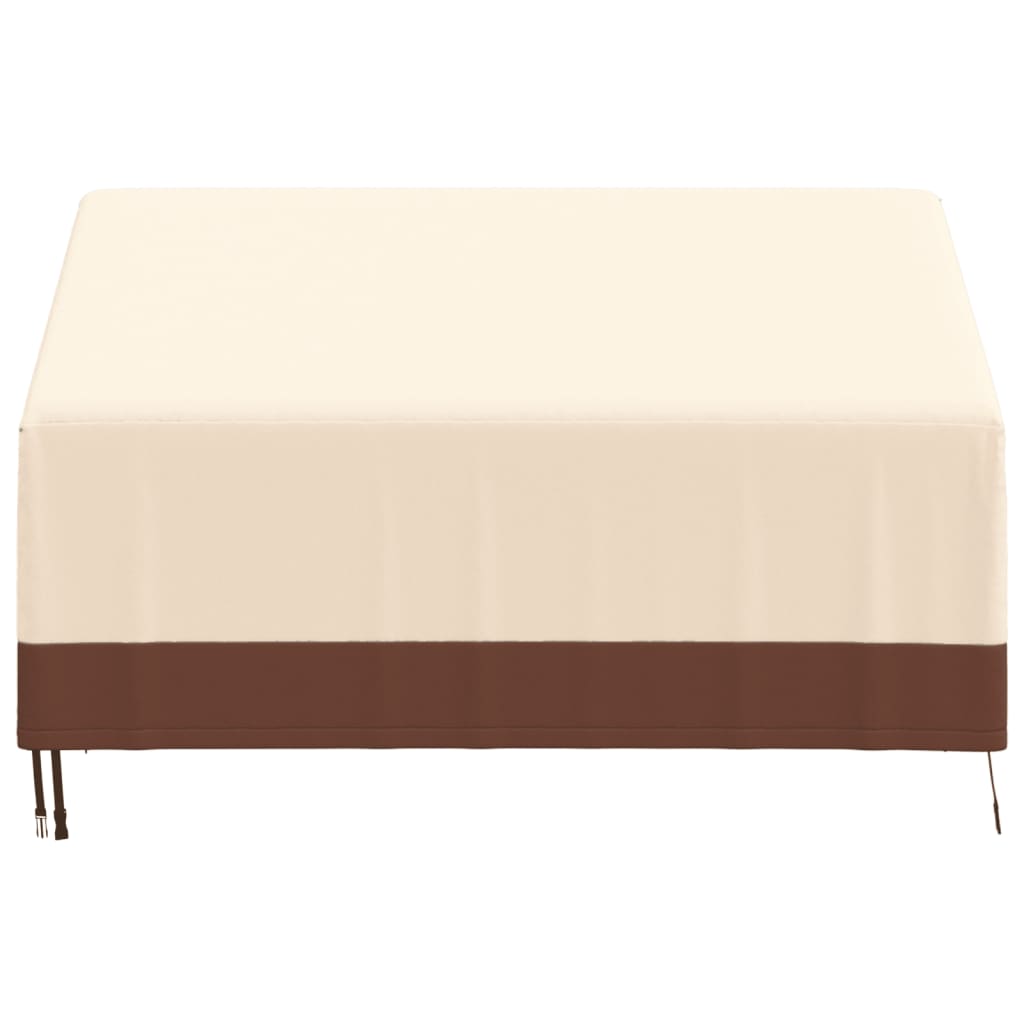 Cover for 2-seater bench beige 137x97x48/74 cm 600D Oxford