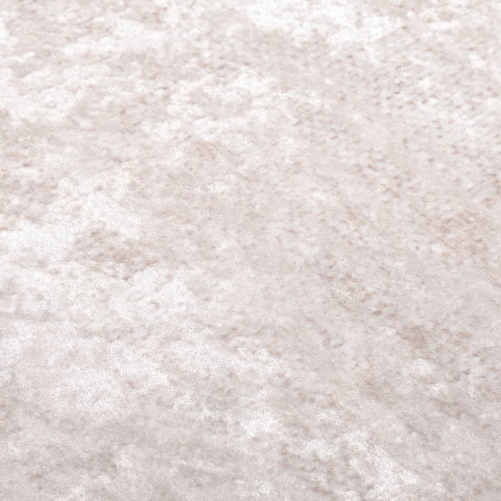 Teppich Waschbar Weiß und Schwarz 150x230 cm Rutschfest