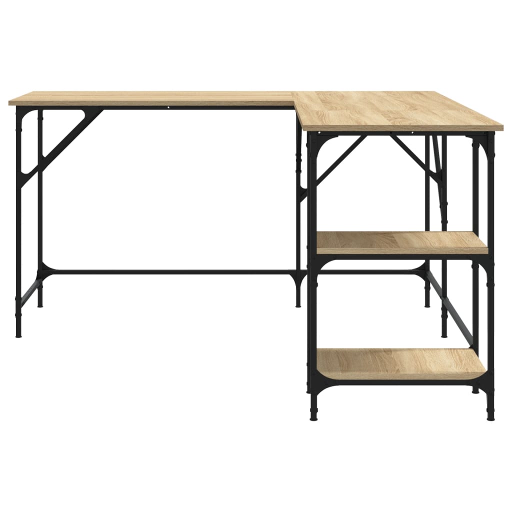 Schreibtisch Sonoma-Eiche 139x139x75 cm Holzwerkstoff