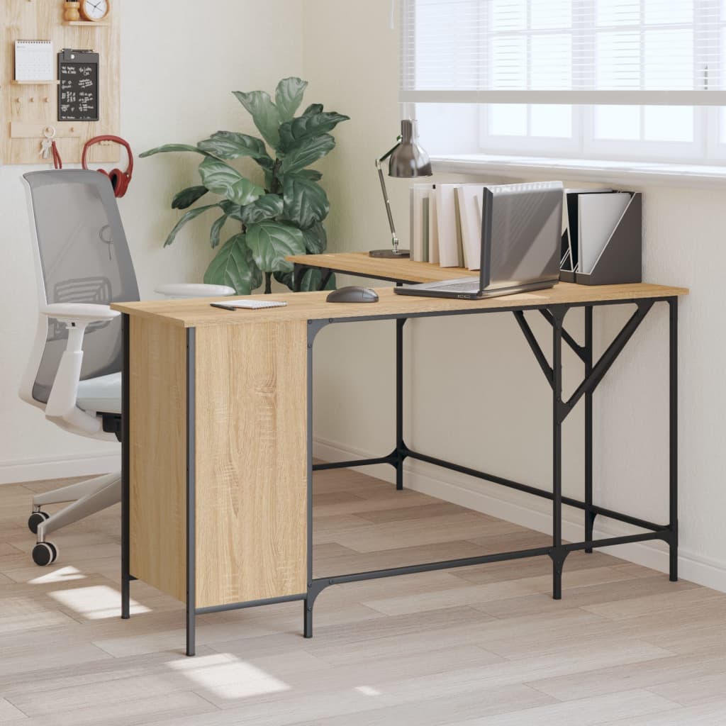 Schreibtisch Sonoma-Eiche 141x141x75 cm Holzwerkstoff