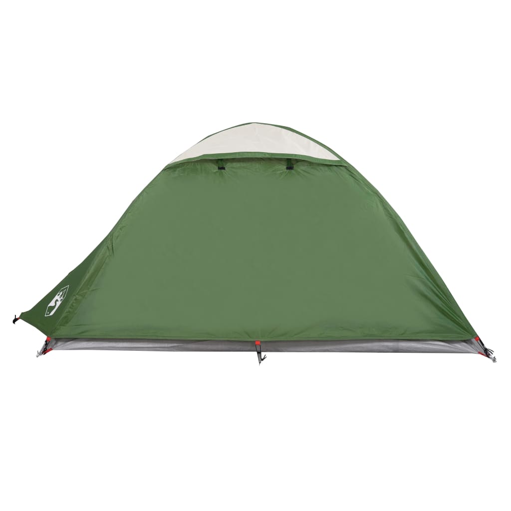 Campingzelt 2 Personen Grün 254x135x112 cm 185T Taft