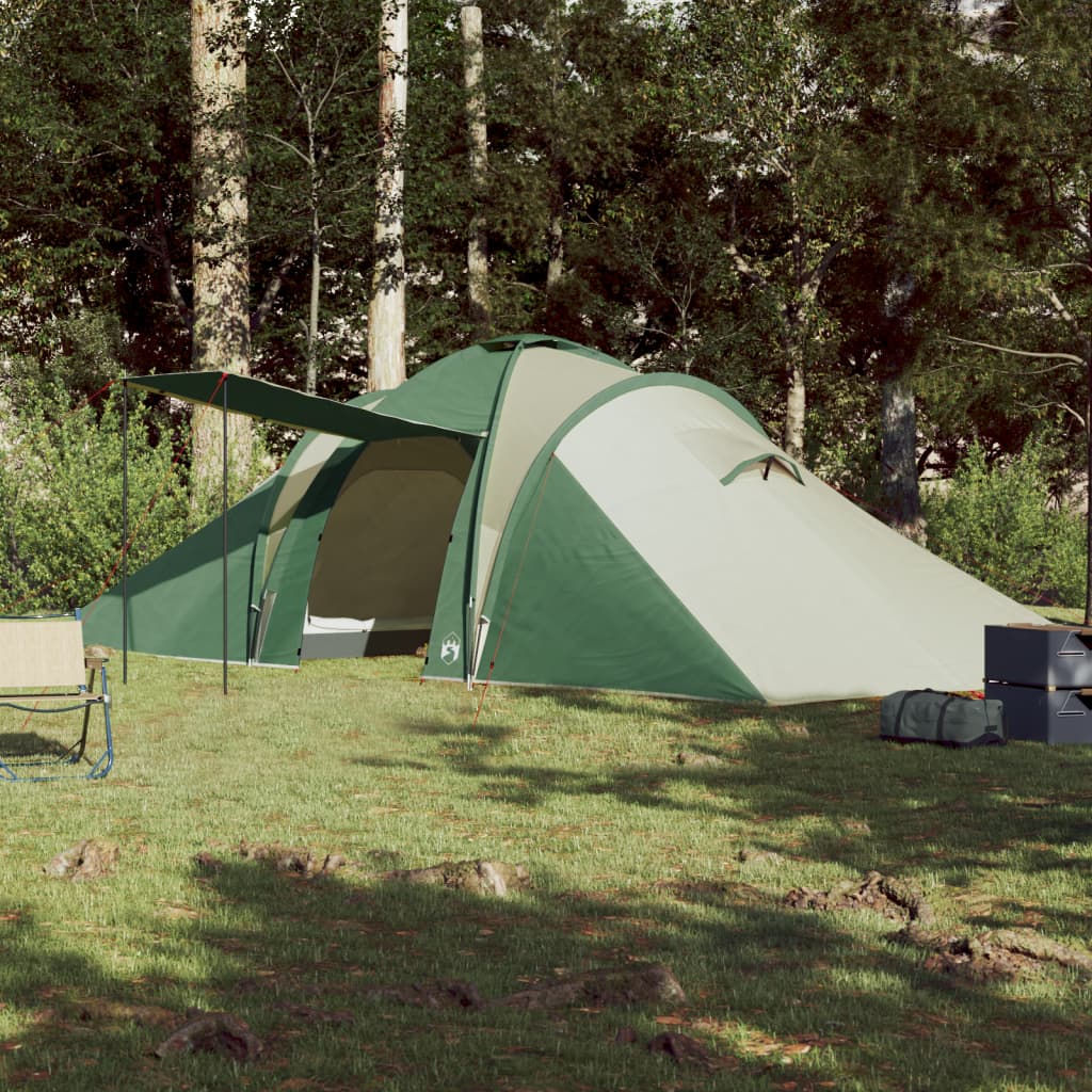 Campingzelt 6 Personen Grün 576x238x193 cm 185T Taft