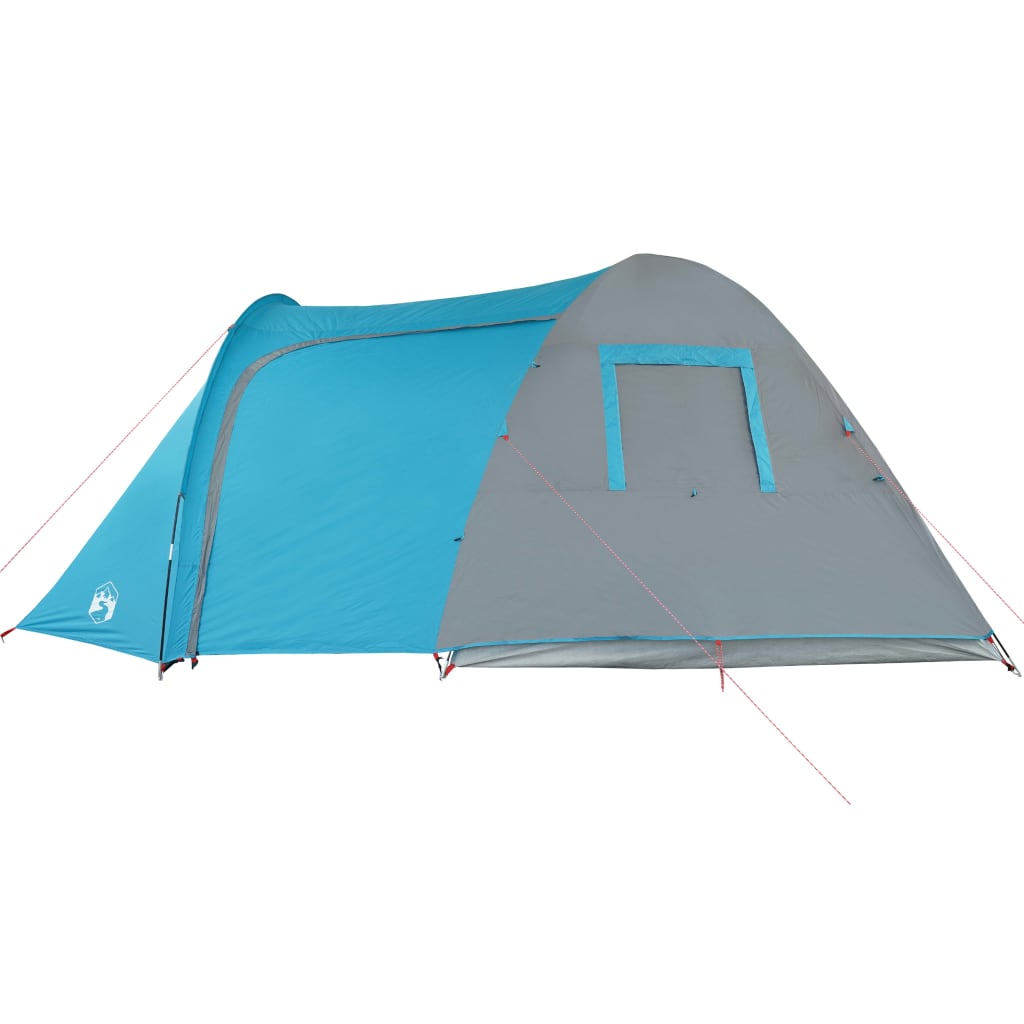 Campingzelt 6 Personen Blau 466x342x200 cm 185T Taft