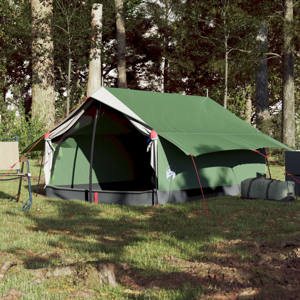 Campingzelt 2 Personen Grün 193x122x96 cm 185T Taft