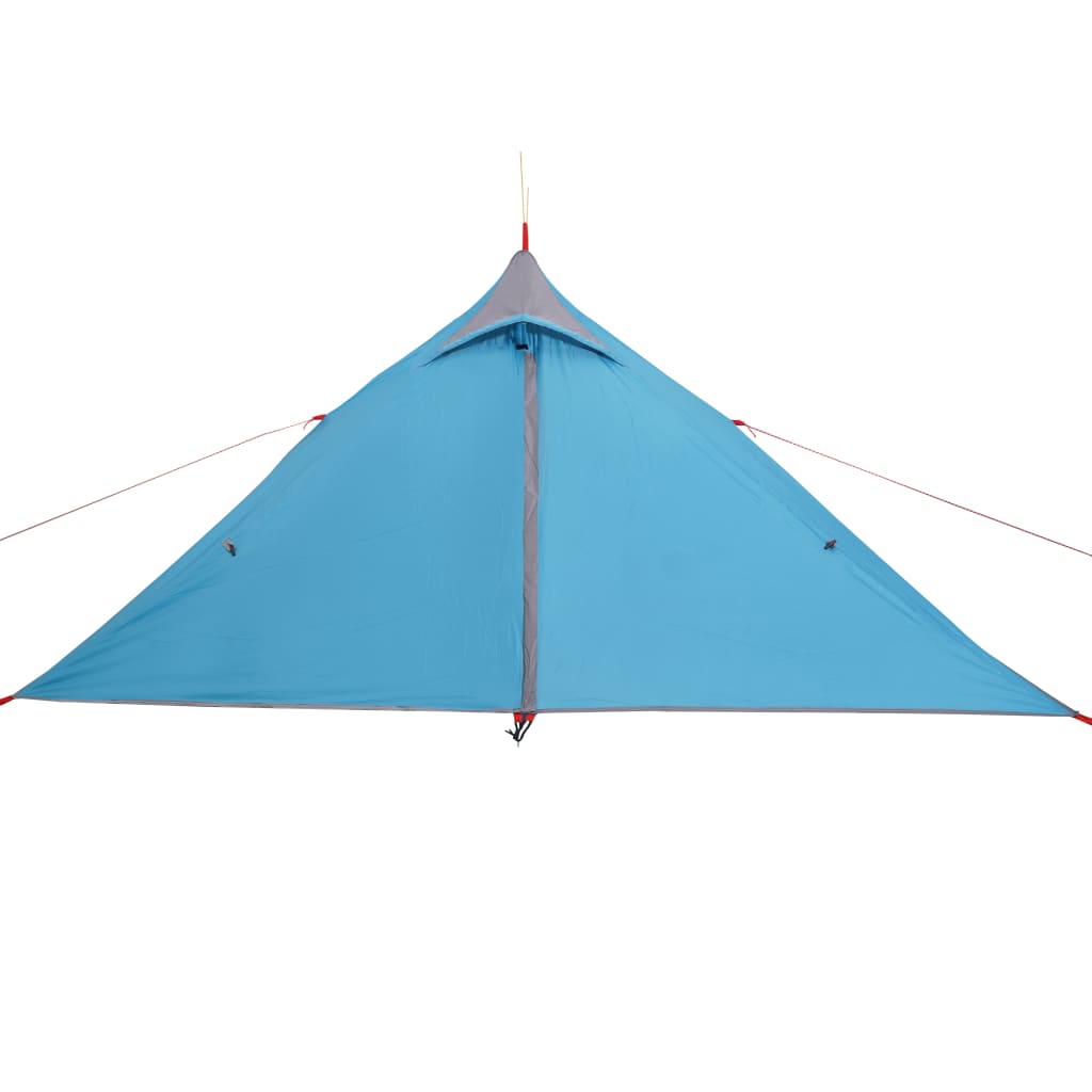 Campingzelt 1 Person Blau 255x153x130 cm 185T Taft