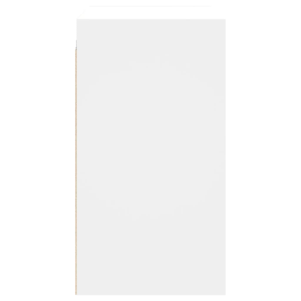 Wandschrank mit Glastüren Weiß 68x37x68,5 cm