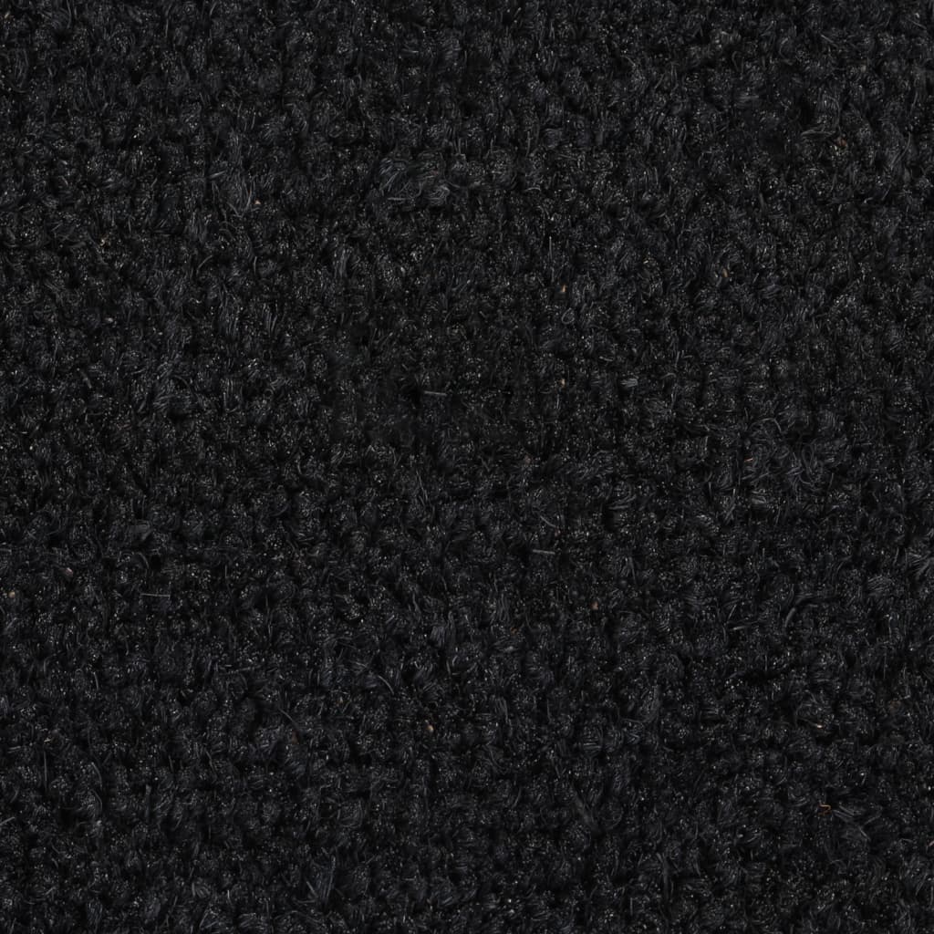 Fußmatte Schwarz 65x100 cm Kokosfaser Getuftet