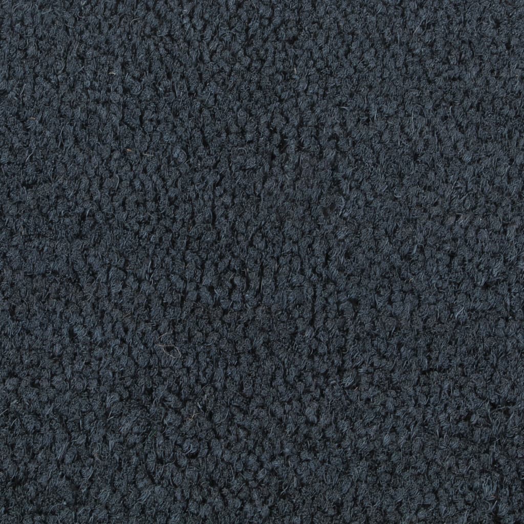 Fußmatte Dunkelgrau Halbrund 50x80 cm Kokosfaser Getuftet